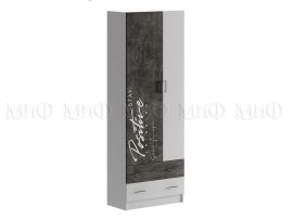 ВЕГА NEW Позитив Шкаф (Бетон темный/белый) | подробнее ВЕГА NEW Позитив Шкаф (Бетон темный/белый) | фото