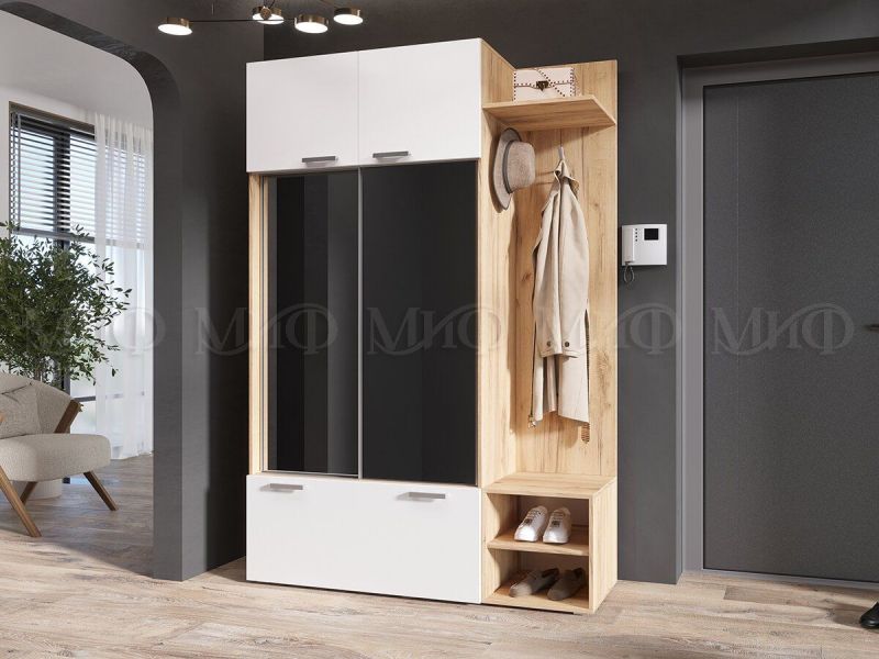 СТЕЛЛА Прихожая (ЛДСП) белый глянец | увеличить фото 1 СТЕЛЛА Прихожая (ЛДСП) белый глянец | фото 1