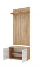 ИТАЛИЯ Прихожая Вешалка В-800/Обувница О-800 Дуб сонома/Белый глянец | перейти к мини фото 2 ИТАЛИЯ Прихожая Вешалка В-800/Обувница О-800 Дуб сонома/Белый глянец | мини фото 2